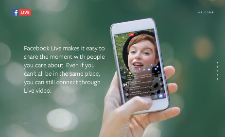 Facebook live streaming