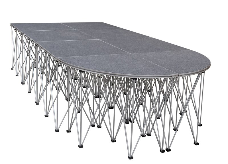 Large modular LED video wall on stage