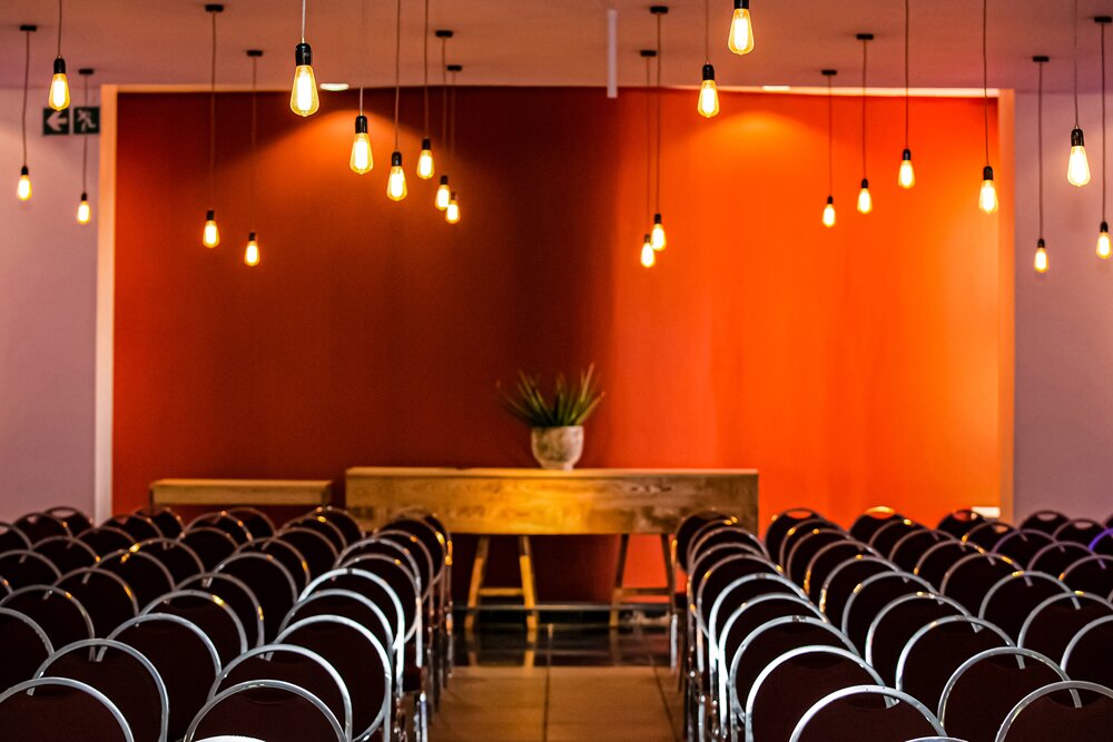 Awards stage lighting with LED fixtures